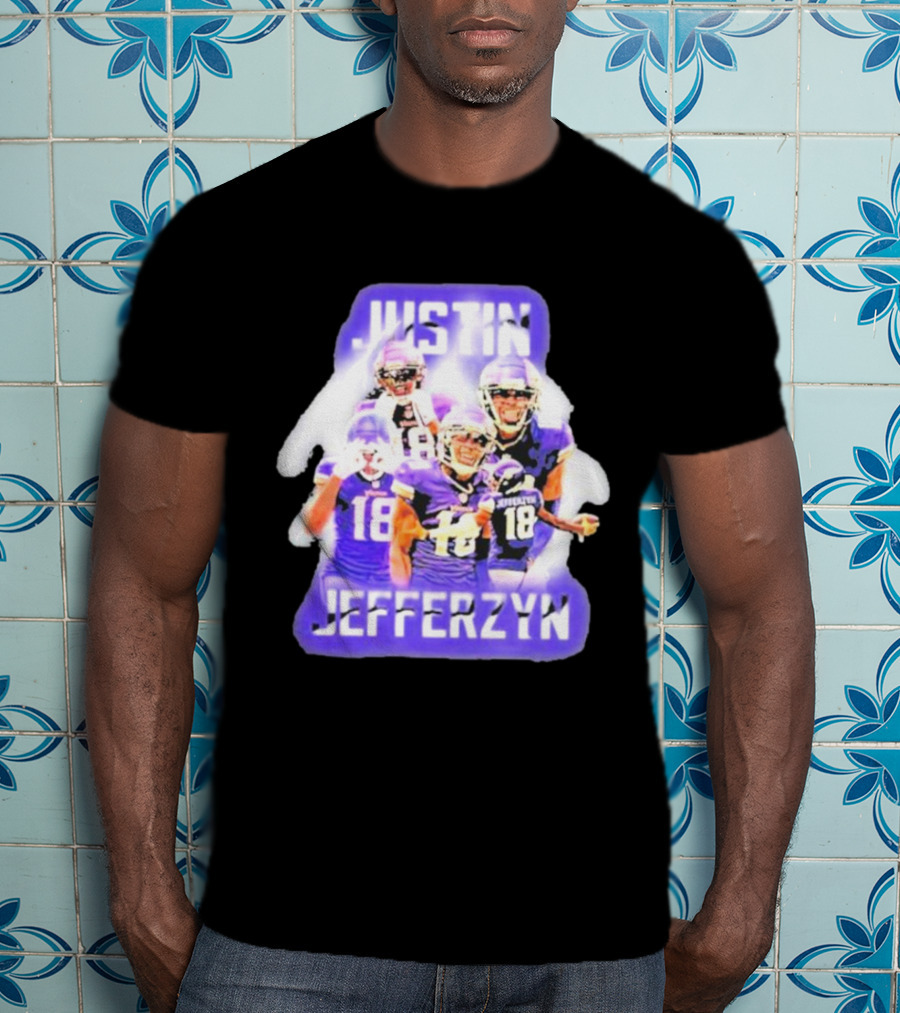 Justin Jefferzyn Freezertarps Purple Football Player Collection T-Shirt