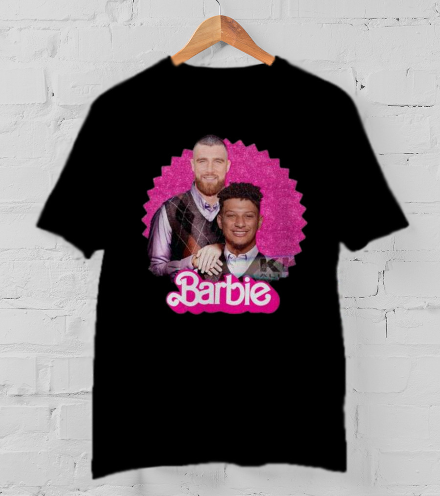 Patrick Mahomes Travis Kelce Barbie Kansas City Football T-Shirt
