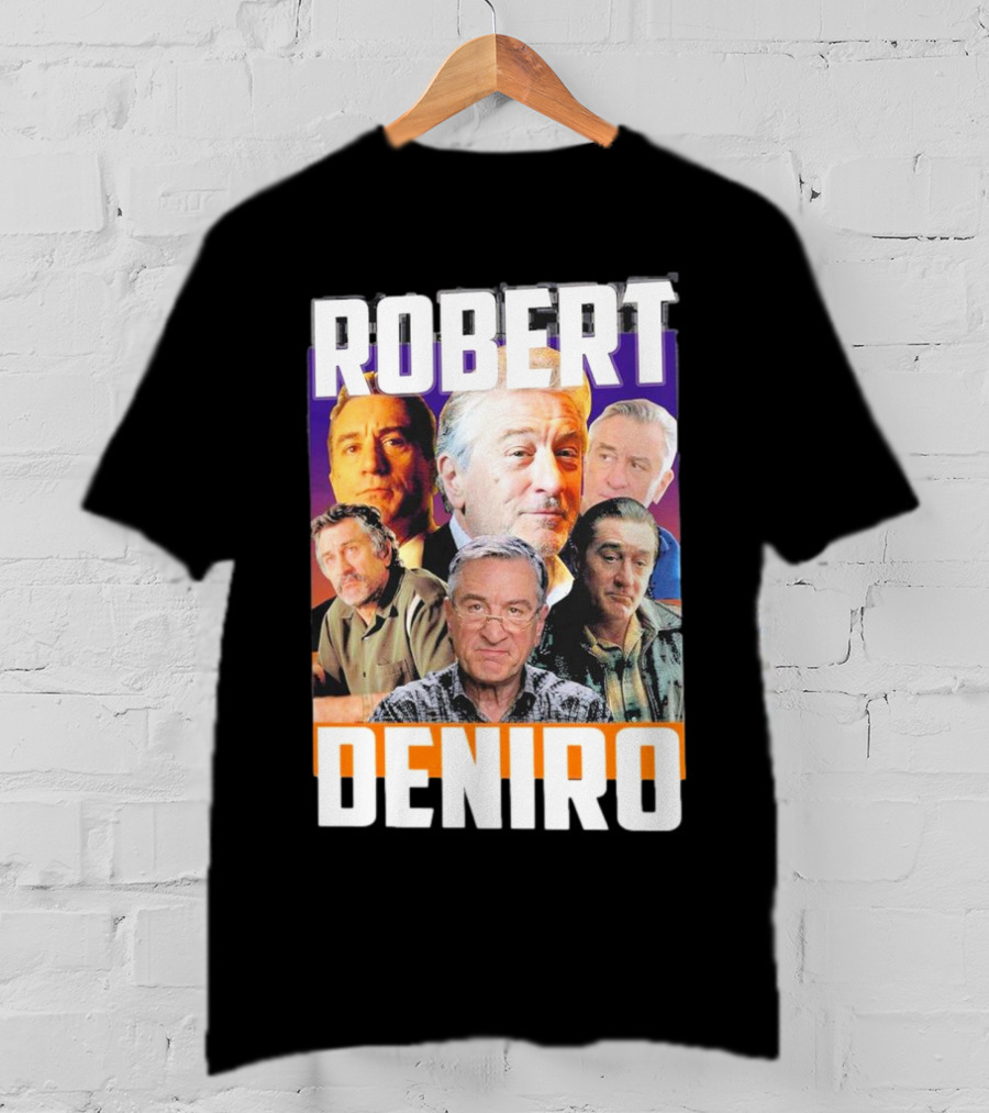 Robert De Niro Iconic Movie Roles Collage T-Shirt