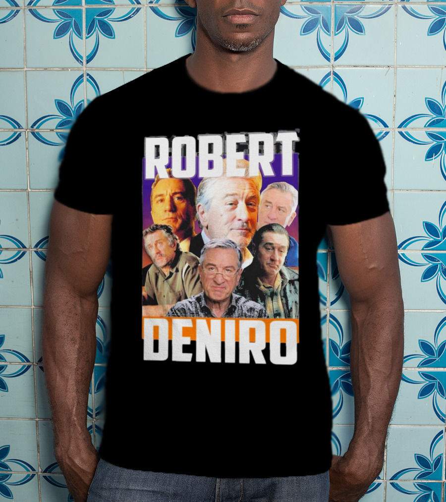 Robert De Niro Iconic Movie Roles Collage T-Shirt