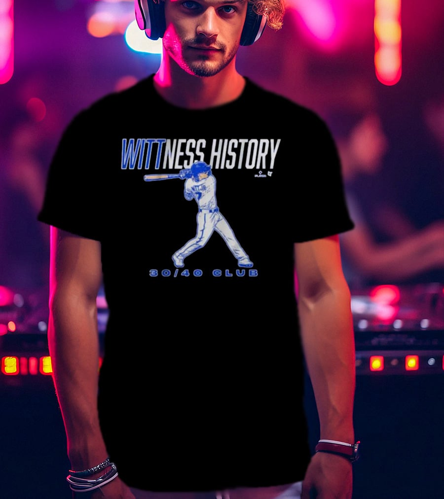 Wittness History Bobby Witt Jr 30/40 Club T-Shirt