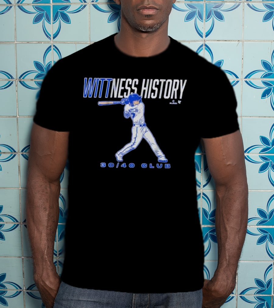 Wittness History Bobby Witt Jr 30/40 Club T-Shirt