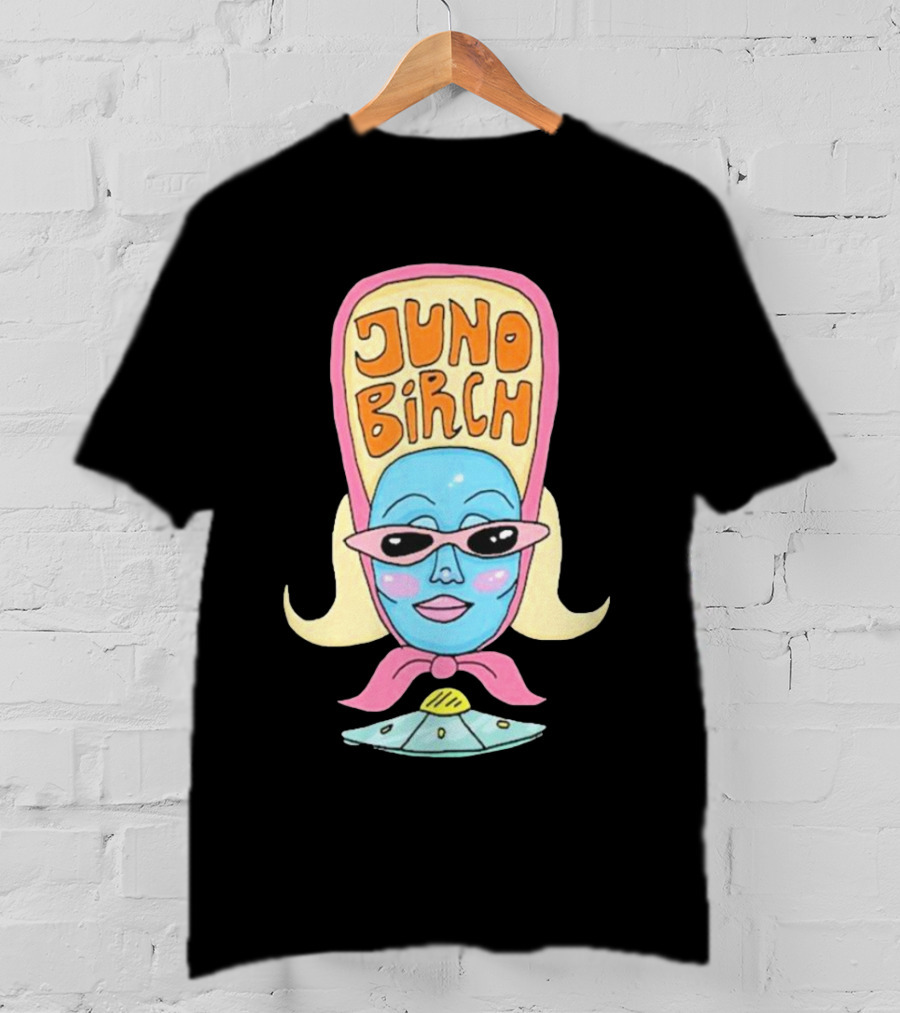 Juno Birch Retro Alien Cartoon T-Shirt