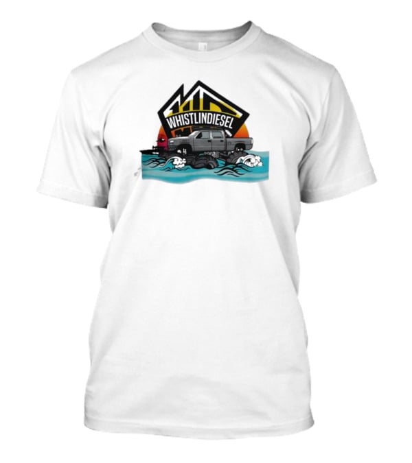 Whistlindiesel Truck Ocean Adventure Coast Guard Waves T-Shirt