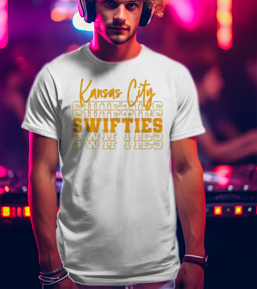 Kansas City Swifties Bold Layered Typography T-Shirt
