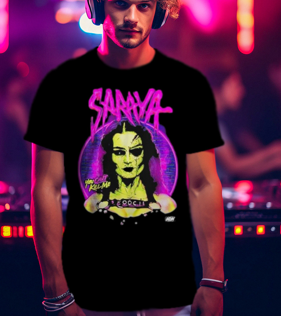 Saraya You Can't Kill Me Neon Halloween T-Shirt