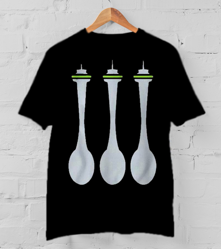 Seattle Spoon Space Needle Trio T-Shirt