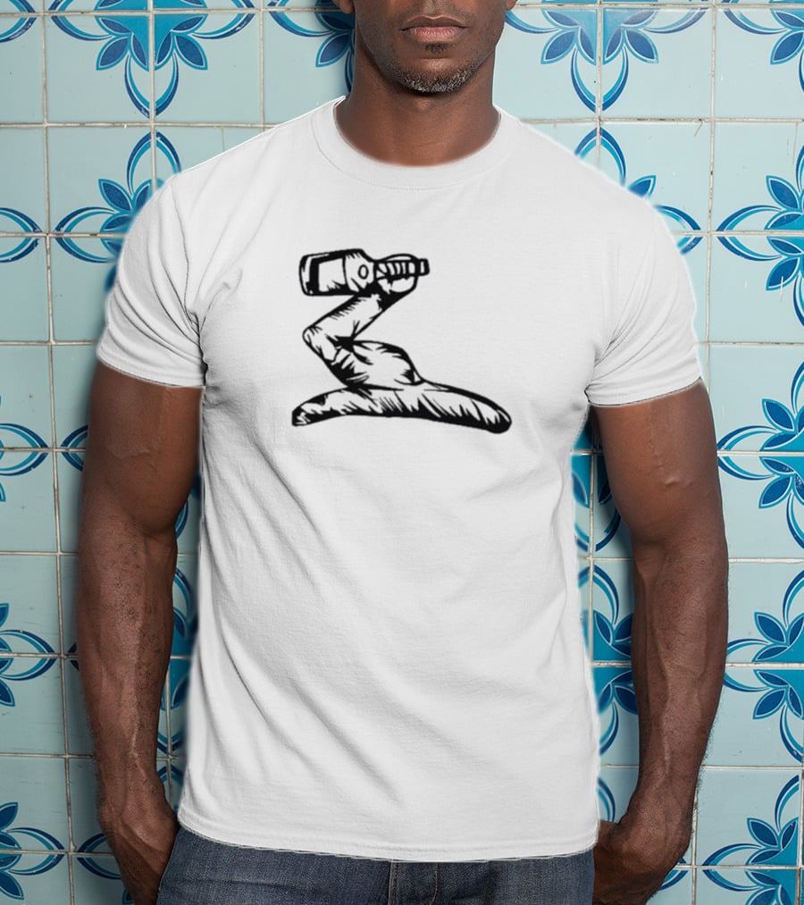 Henny Arm Bottle Holding Gesture T-Shirt