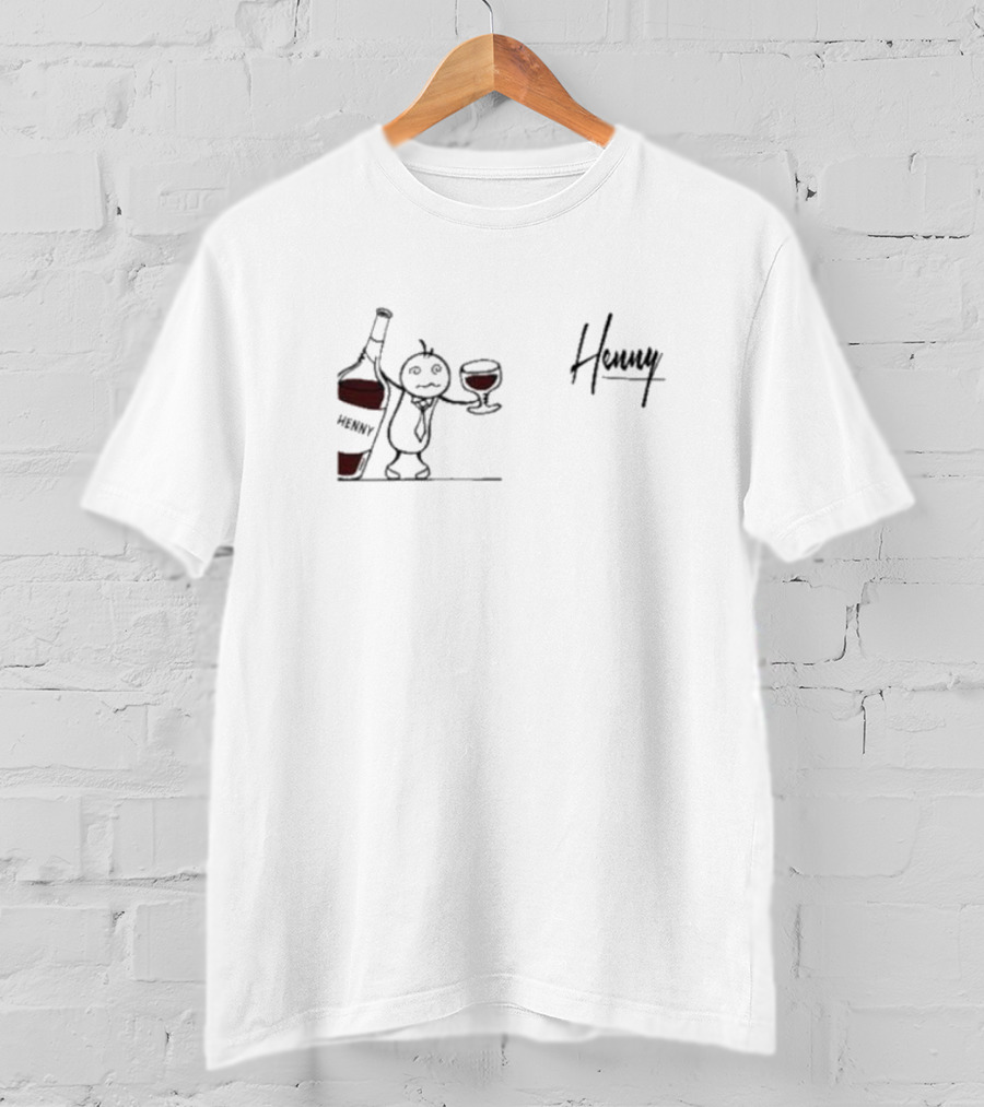 Henny Ma Bottle And Glass T-Shirt