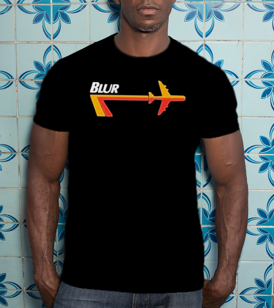 Blur Airplane Logo Merchandise Live At The Budokan T-Shirt