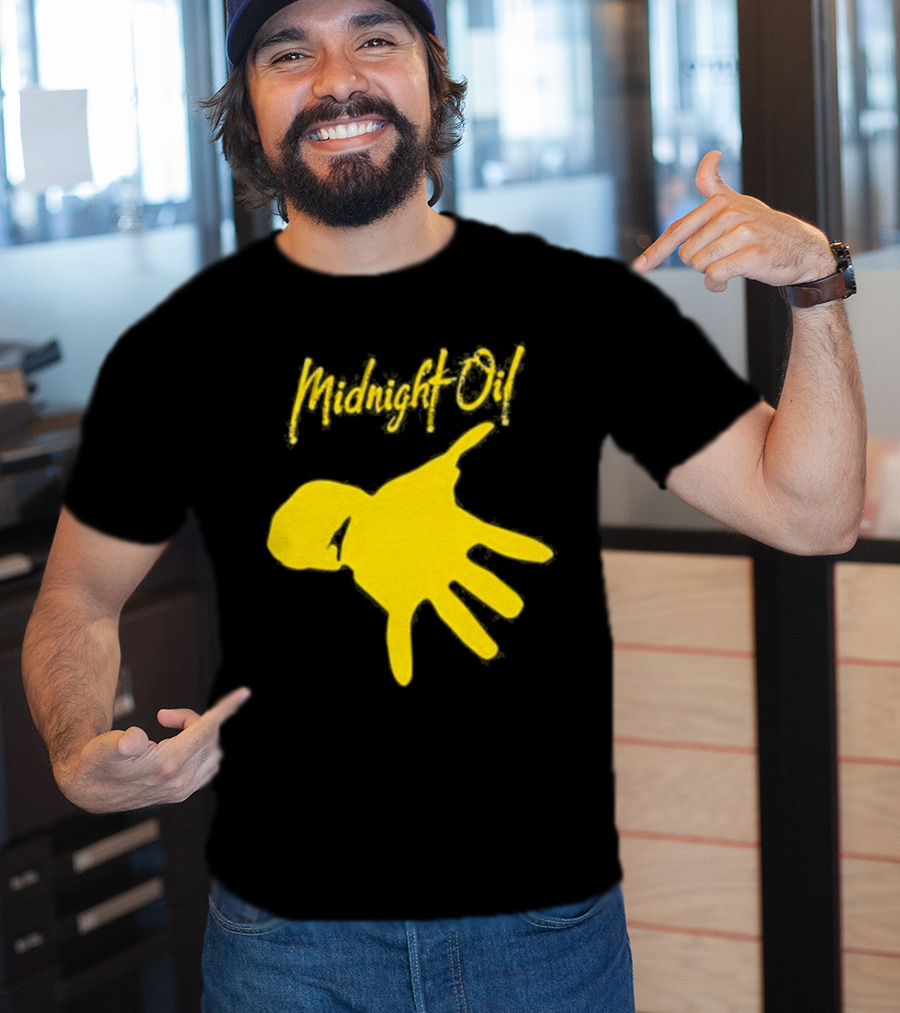 Midnight Oil Yellow Hand T-Shirt