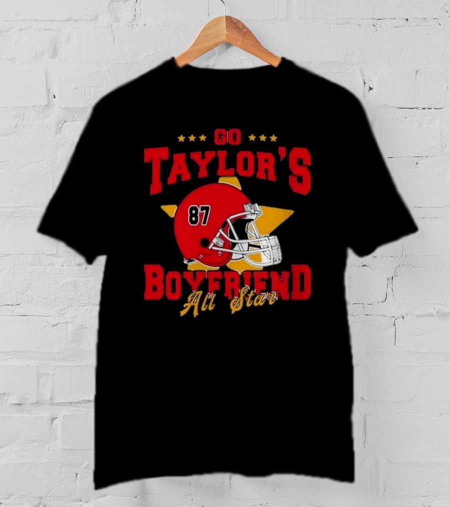 Go Taylor’s Boyfriend All Star Football Helmet 87 T-Shirt