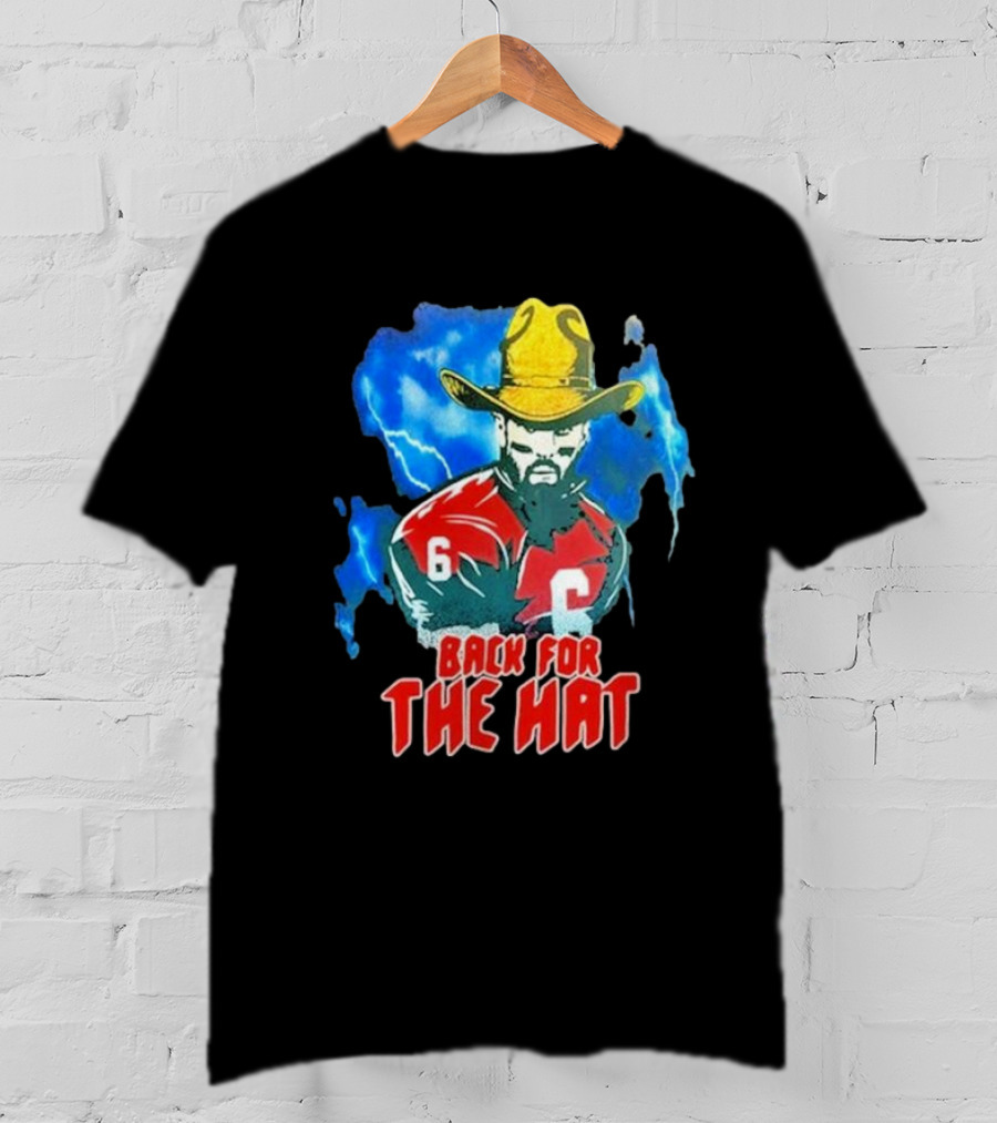 Back For The Hat Number 6 Cowboy Lightning T-Shirt