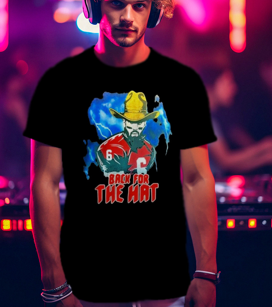 Back For The Hat Number 6 Cowboy Lightning T-Shirt