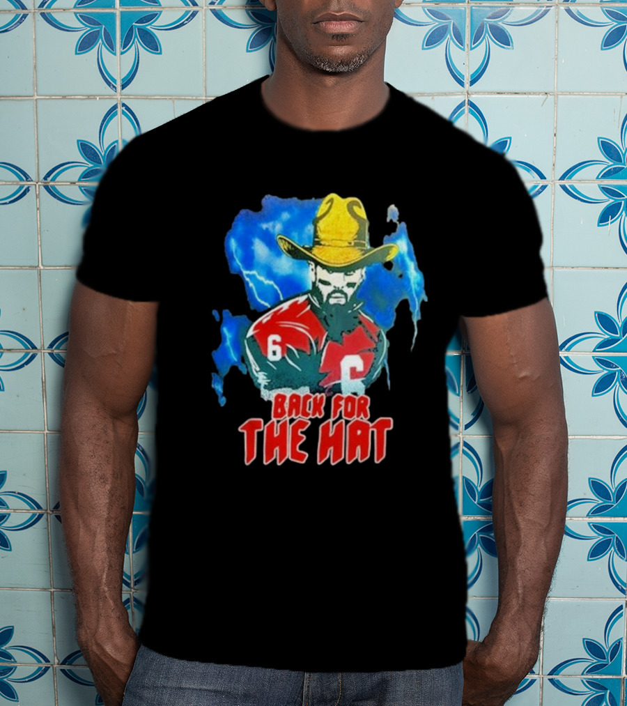 Back For The Hat Number 6 Cowboy Lightning T-Shirt