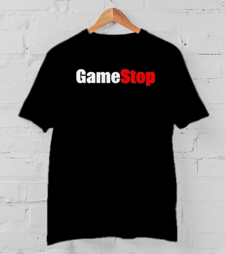 GameStop Classic Logo Black And Red Gaming T-Shirt