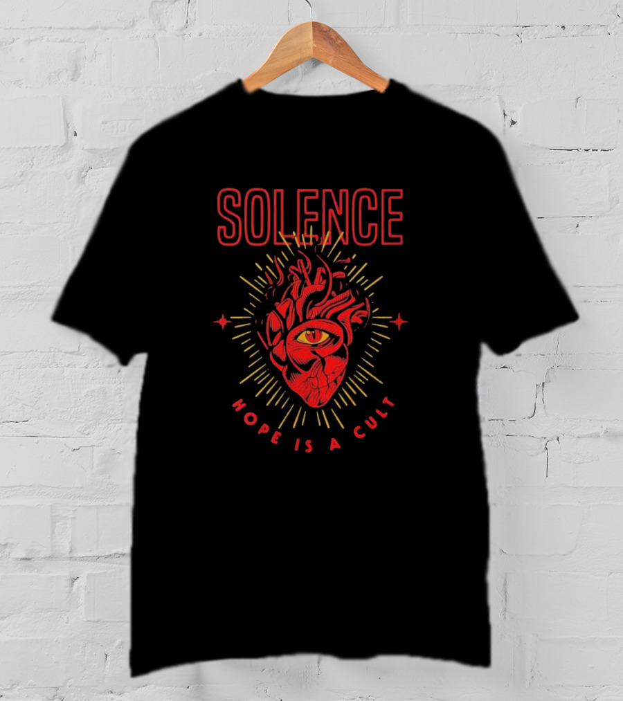 Solence Heart Eye Rays Hope Is A Cult T-Shirt