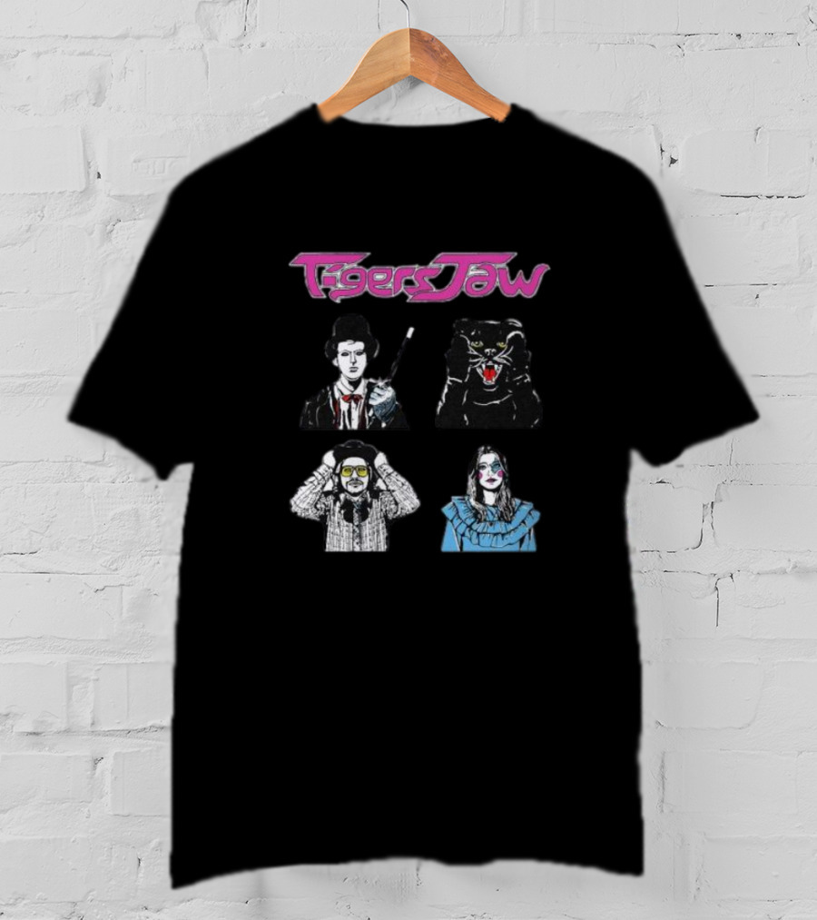 Tigers Jaw Hesitation Pop Culture Characters Panther T-Shirt