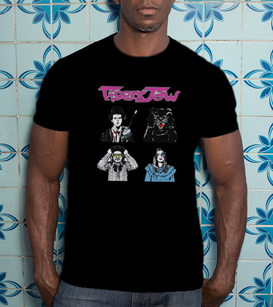 Tigers Jaw Hesitation Pop Culture Characters Panther T-Shirt