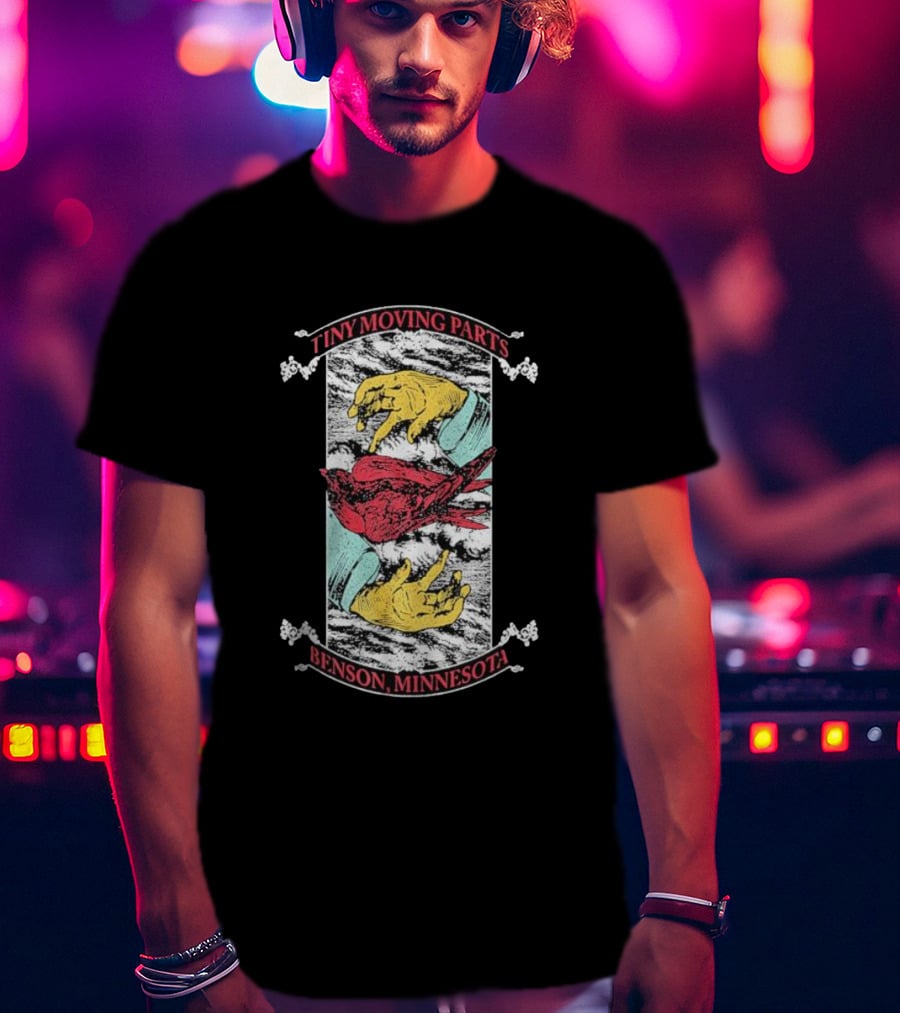 Tiny Moving Parts Benson Minnesota Hands And Bird T-Shirt