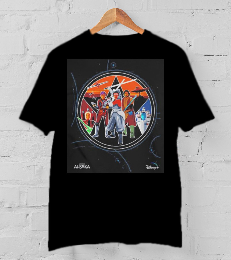 Ahsoka Episode 8 Characters And Starfighters Disney Plus T-Shirt
