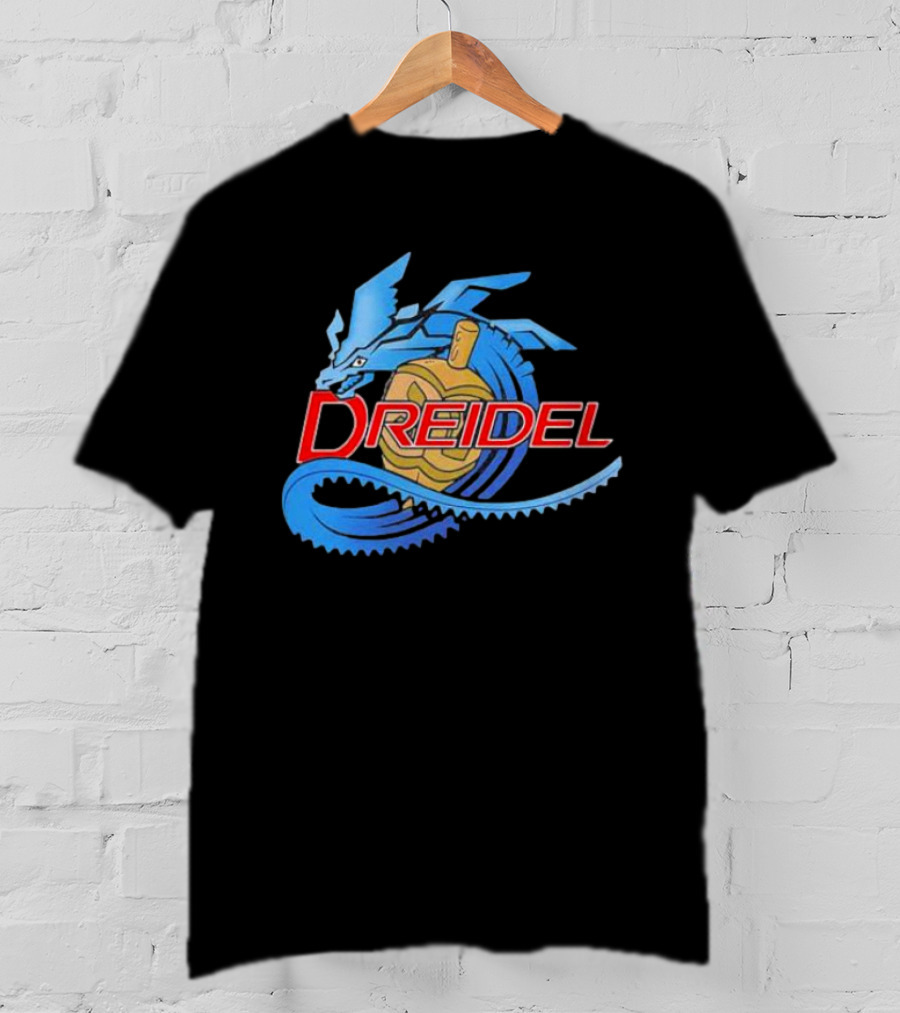 Dreidel Blue Dragon Fusion T-Shirt