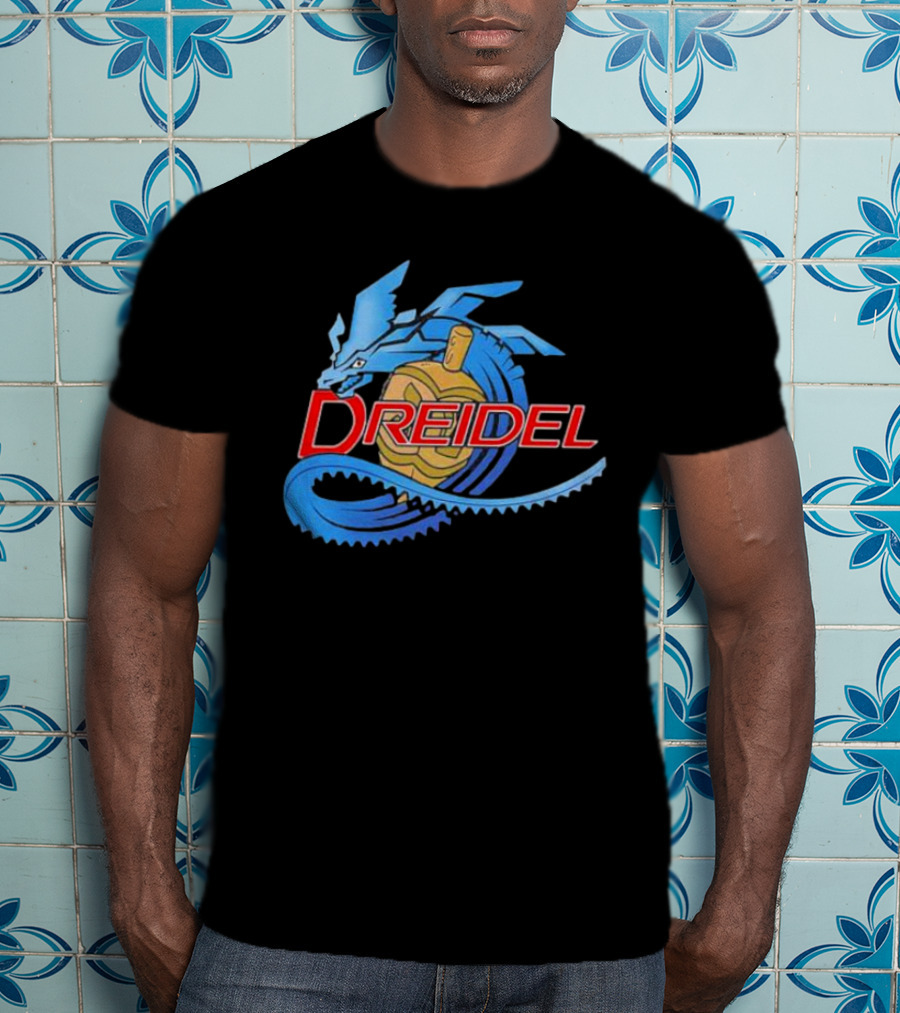 Dreidel Blue Dragon Fusion T-Shirt