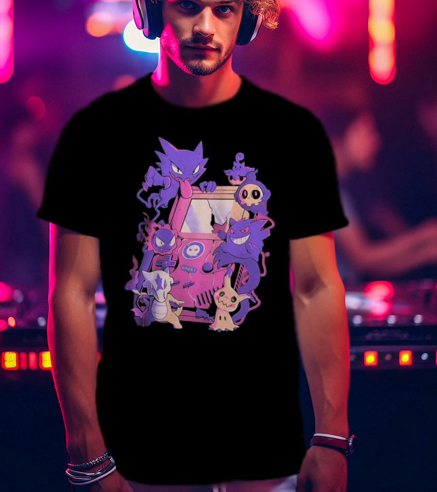 Pokemon Ghost Game Arcade T-Shirt