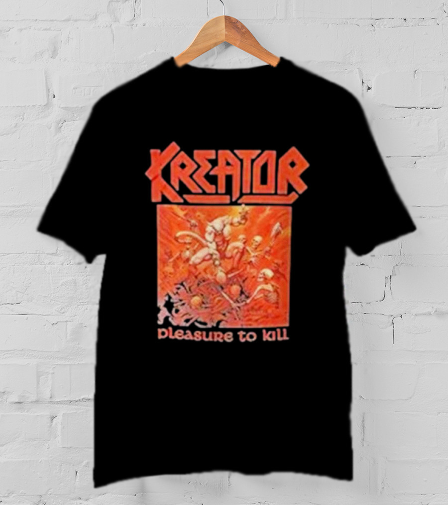 Kreator Pleasure To Kill Album Art Red T-Shirt