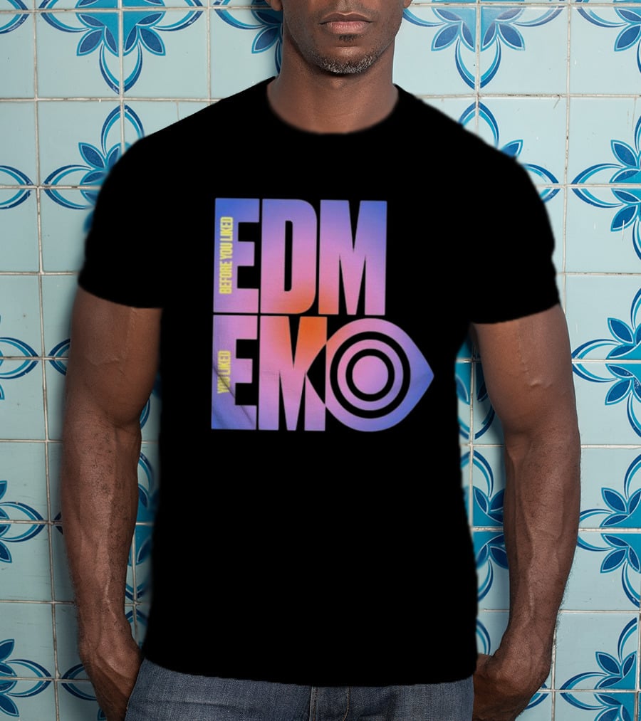 Before You Liked Edm Emo Nite X Insomniac Collaboration Pastel Gradient T-Shirt