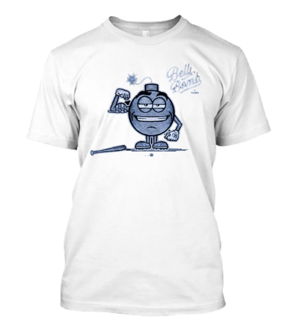 Belli Bomb Cartoon Character With Baseball Bat T-Shirt