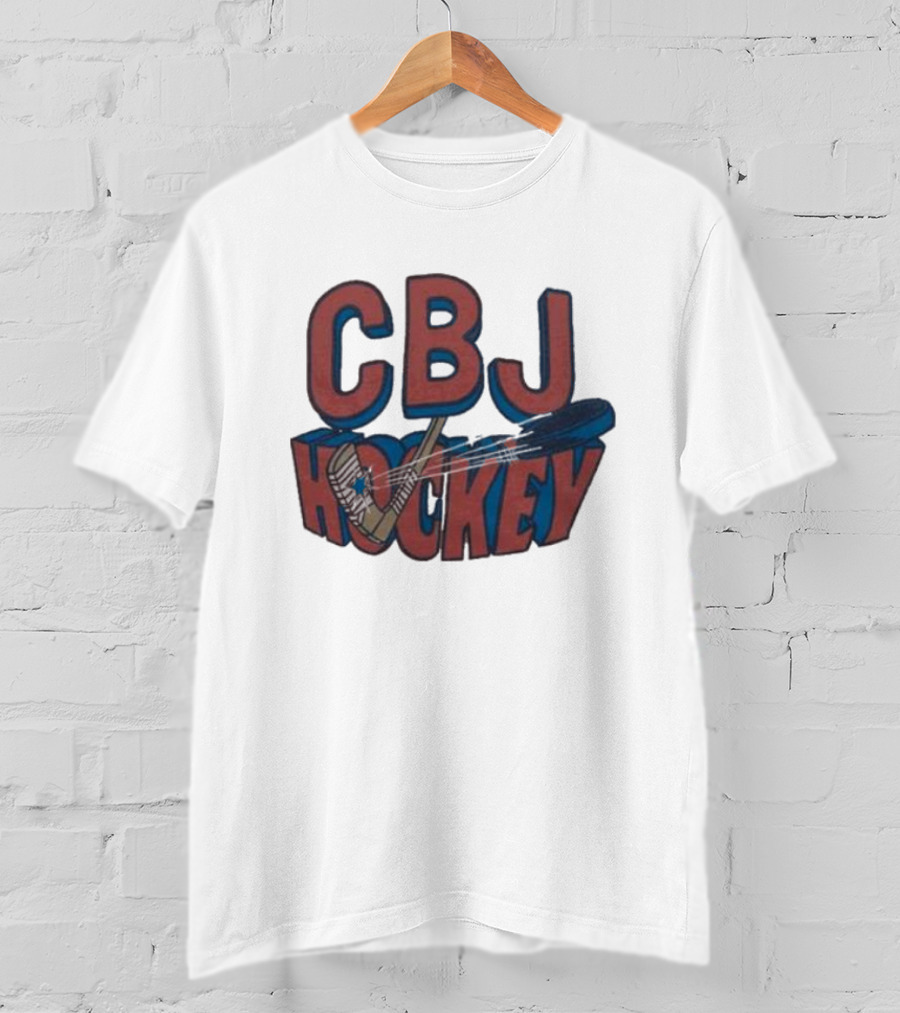 CBJ Hockey Stick And Puck T-Shirt