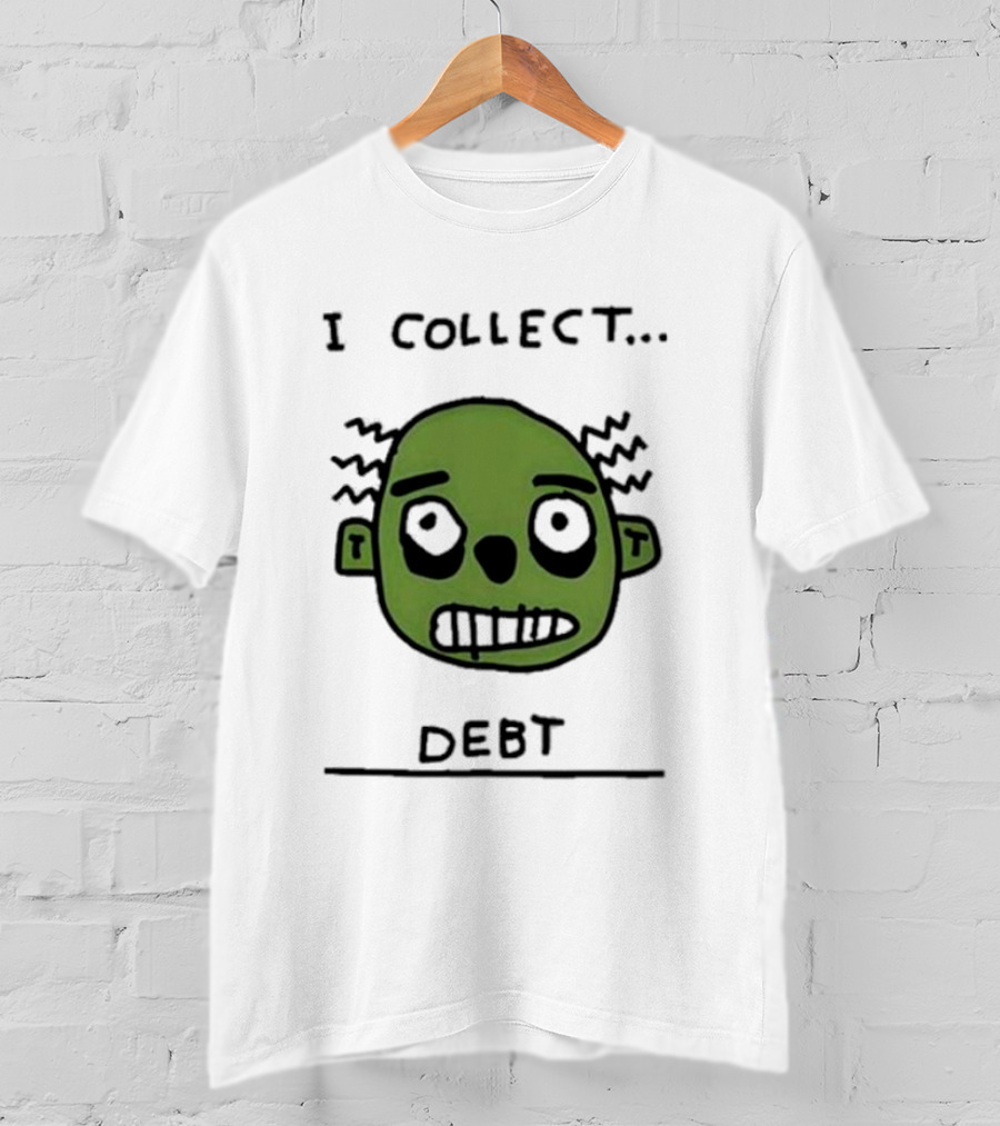 Zoe Bread Merch I Collect Debt Zombie Face T-Shirt
