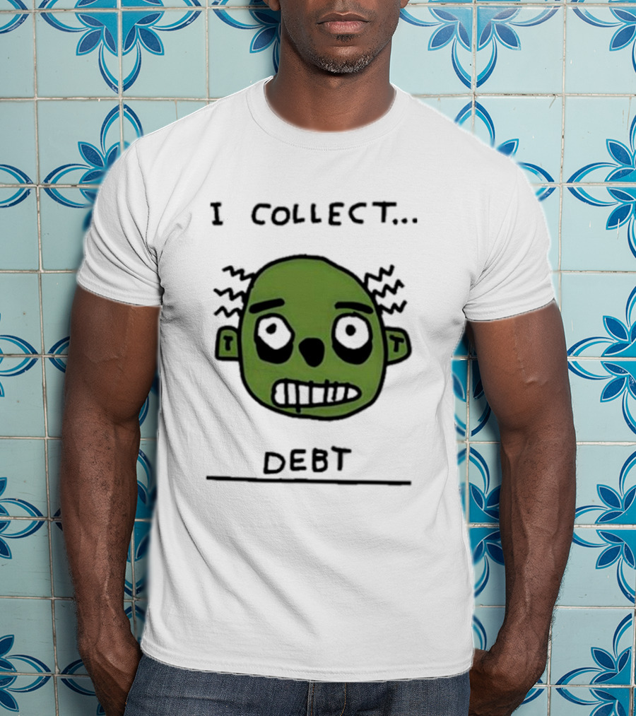 Zoe Bread Merch I Collect Debt Zombie Face T-Shirt