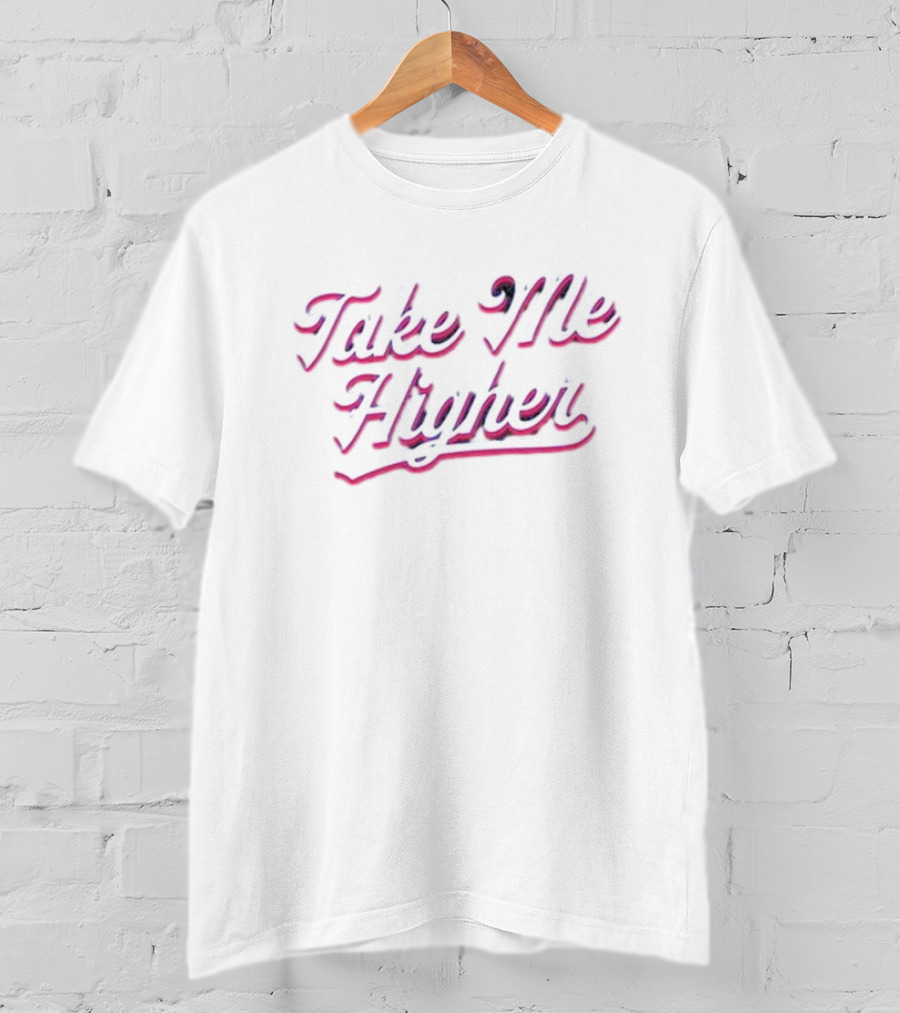 Bisonballapparel Take Me Higher Retro Script T-Shirt