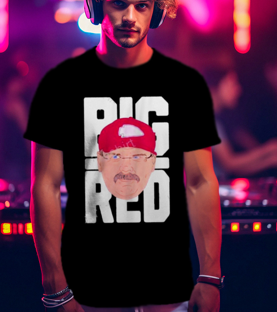 Lexiosborne Bellboy Big Red Cap And Mustache T-Shirt