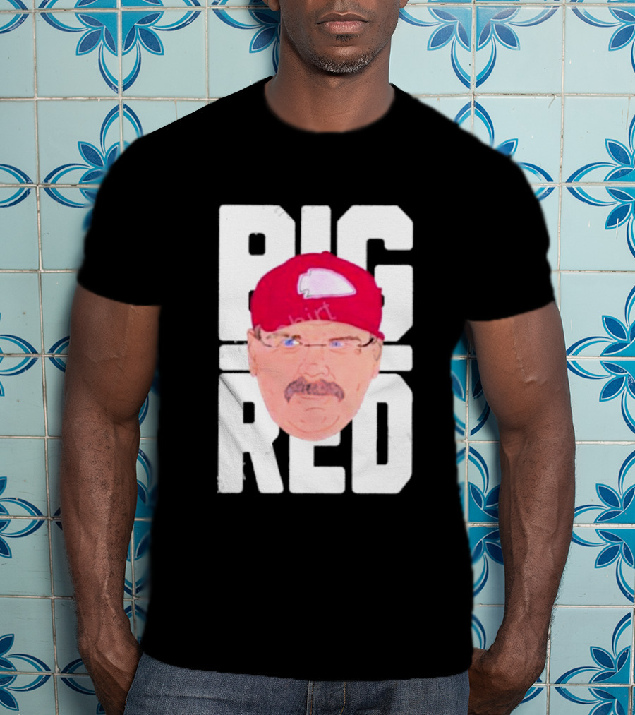 Lexiosborne Bellboy Big Red Cap And Mustache T-Shirt