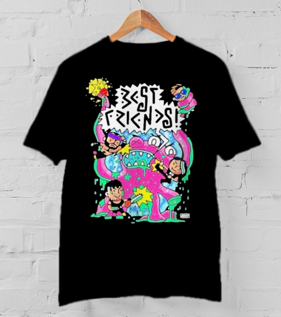 Best Friends Kris Statlander Orange Cassidy Intergalactic Planetary Cartoon Characters T-Shirt