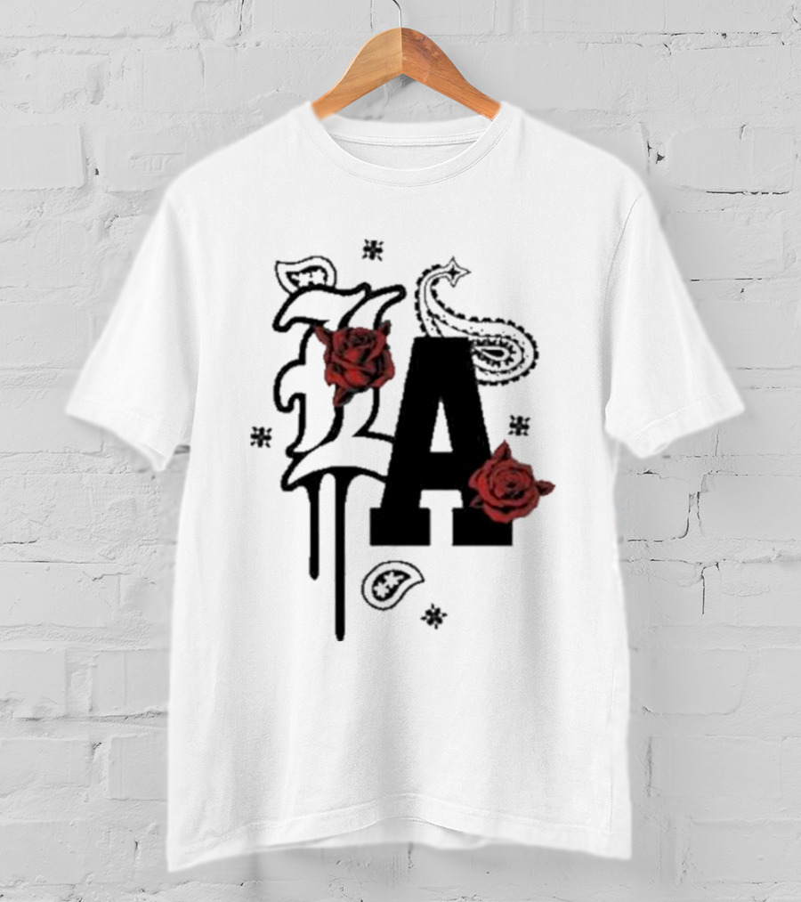 LA Drip Roses Bandana T-Shirt