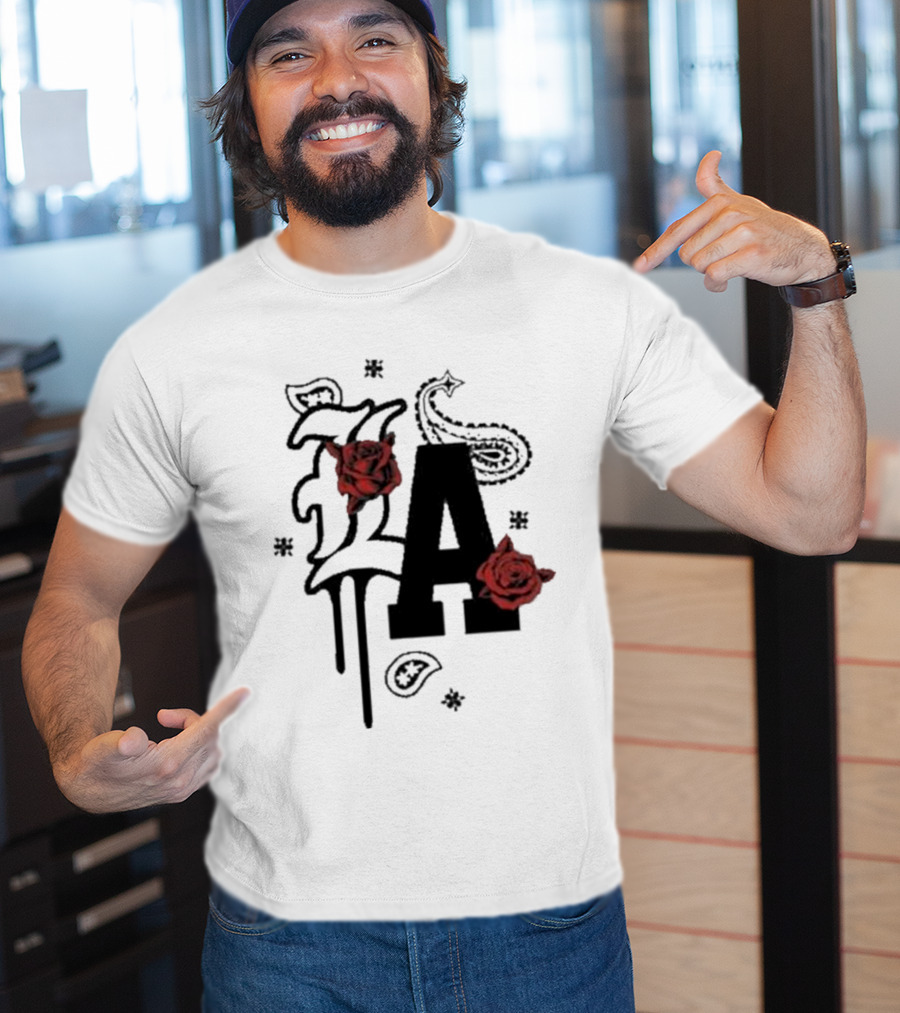 LA Drip Roses Bandana T-Shirt