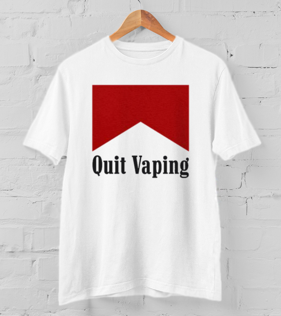Marlboro Red Chevron Quit Vaping T-Shirt