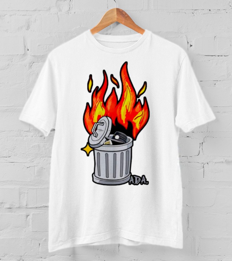 Pittsburgh Pictionary Trash Fire ADA Flames T-Shirt