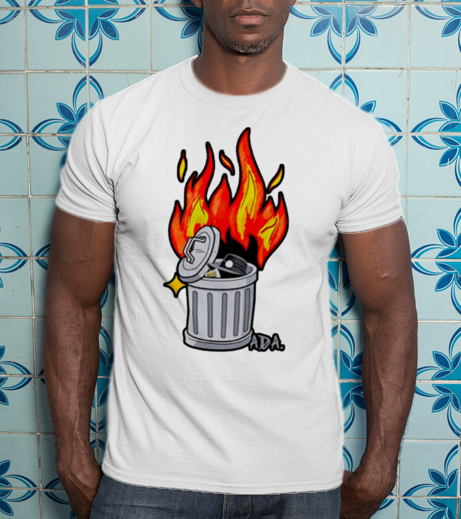 Pittsburgh Pictionary Trash Fire ADA Flames T-Shirt