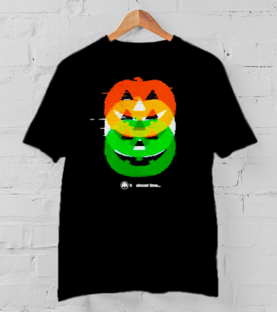 Pumpkin Glitch It's Almost Time T-Shirt