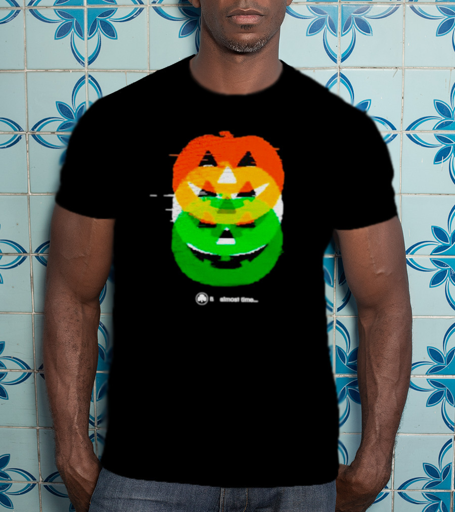Pumpkin Glitch It's Almost Time T-Shirt