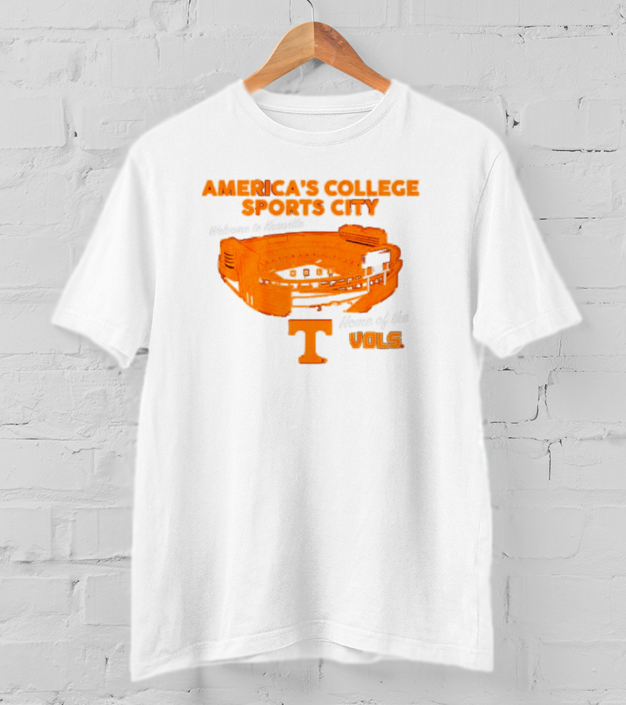 America’s College Sports City Neyland Stadium Tennessee Volunteers Home Of The Vols T-Shirt