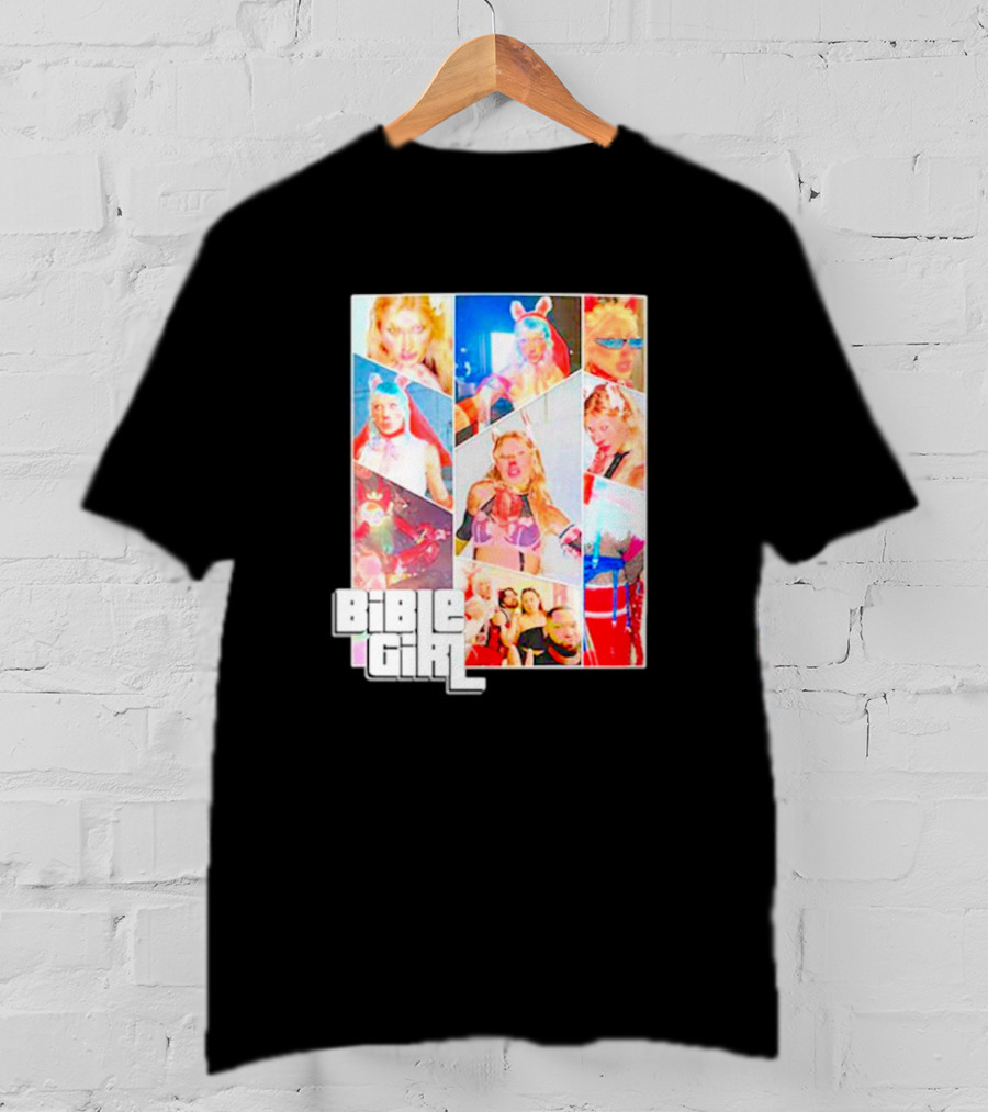BibleGirl Collage Vibrant Colors Liberty City T-Shirt