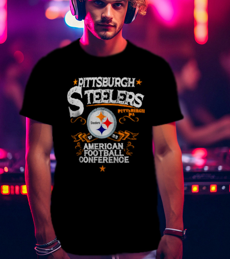 Pittsburgh Steelers Pittsburgh PA 1933 American Football Conference T-Shirt