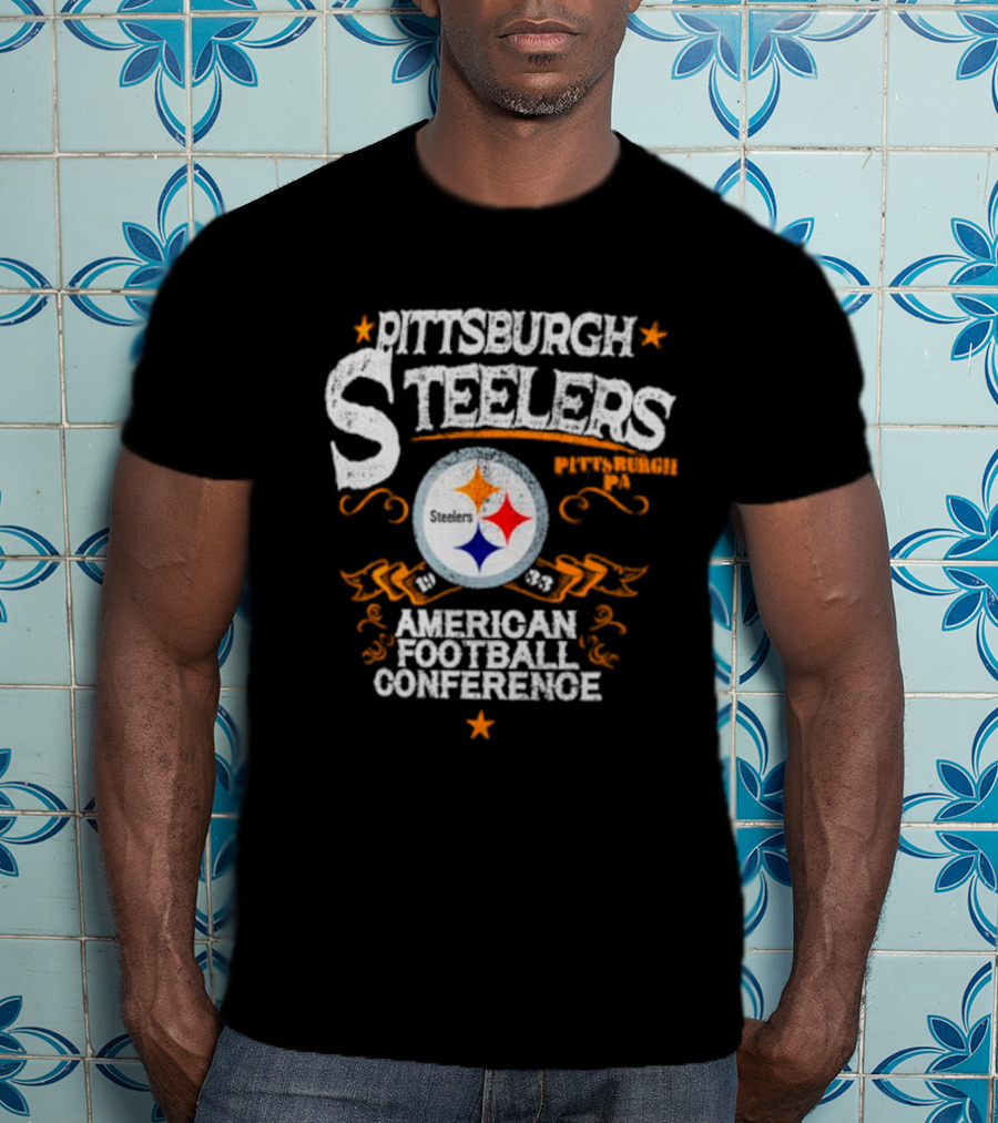Pittsburgh Steelers Pittsburgh PA 1933 American Football Conference T-Shirt