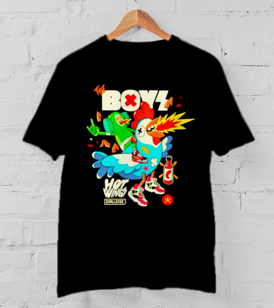The Boys Hot Wings Challenge X Fire Comic T-Shirt
